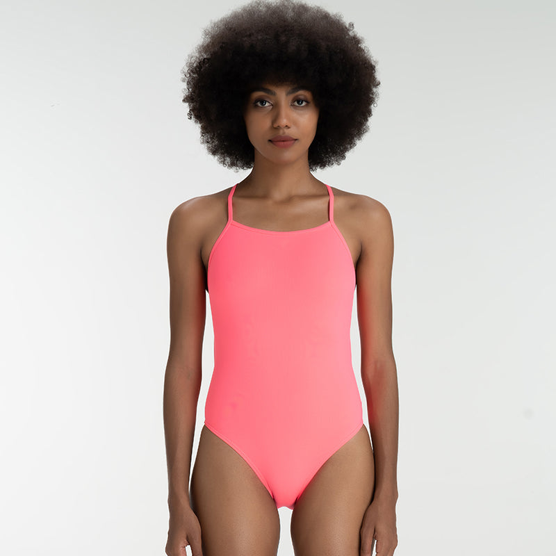 One Piece Tie Back Swimwear-Vibration